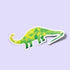 Dinosaur Brontosaurus Premium Vinyl Sticker, Water Bottle Sticker, Dinosaur Party Favors, Laptop Decal